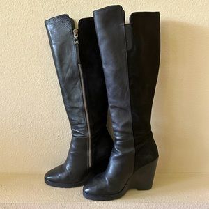 Michael Kors Leather & Suede Tall Boot